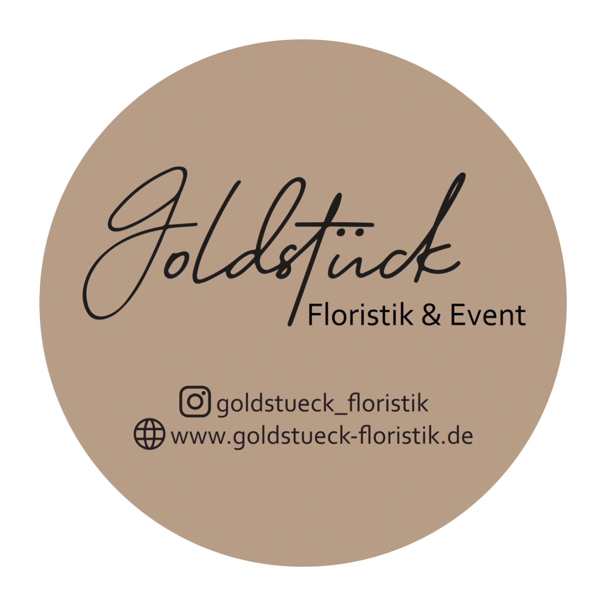 Logo Goldstück Floristik & Events